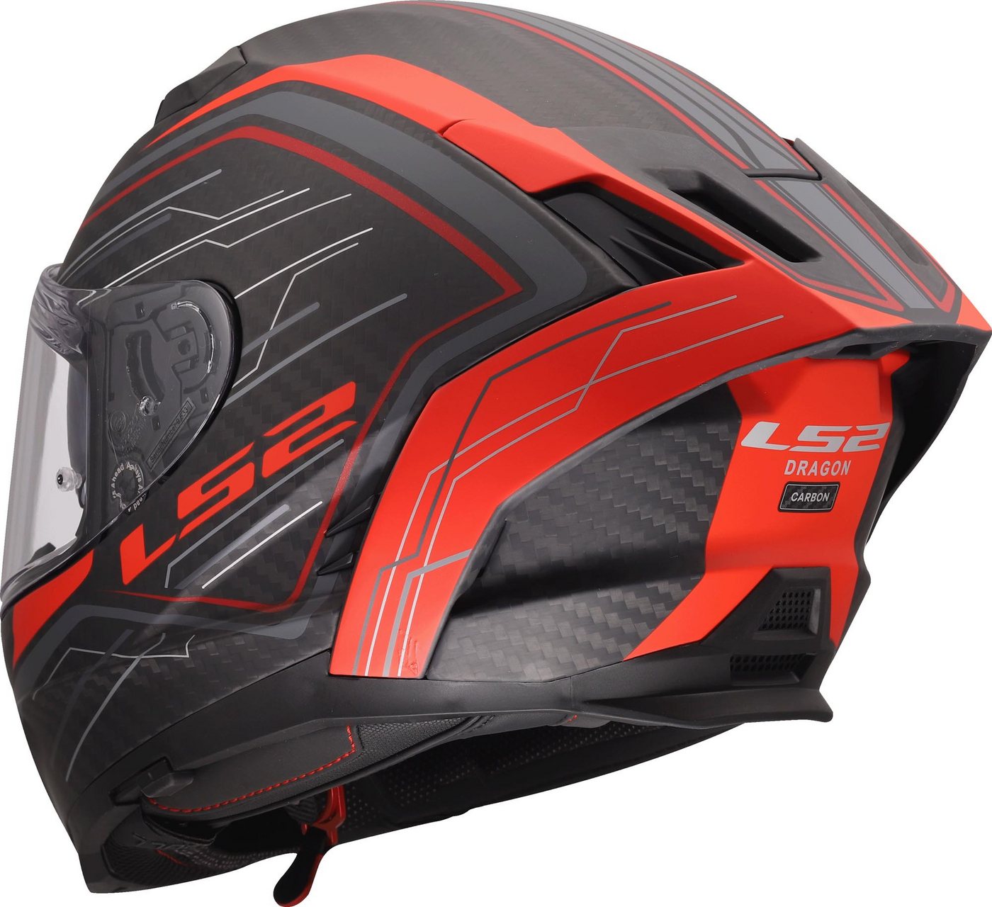 LS2 Motorradhelm FF807 Dragon Subic Helm, Notfallsystem-Polsterung (EQRS),Pinlockscheibe enthalten Bild 2