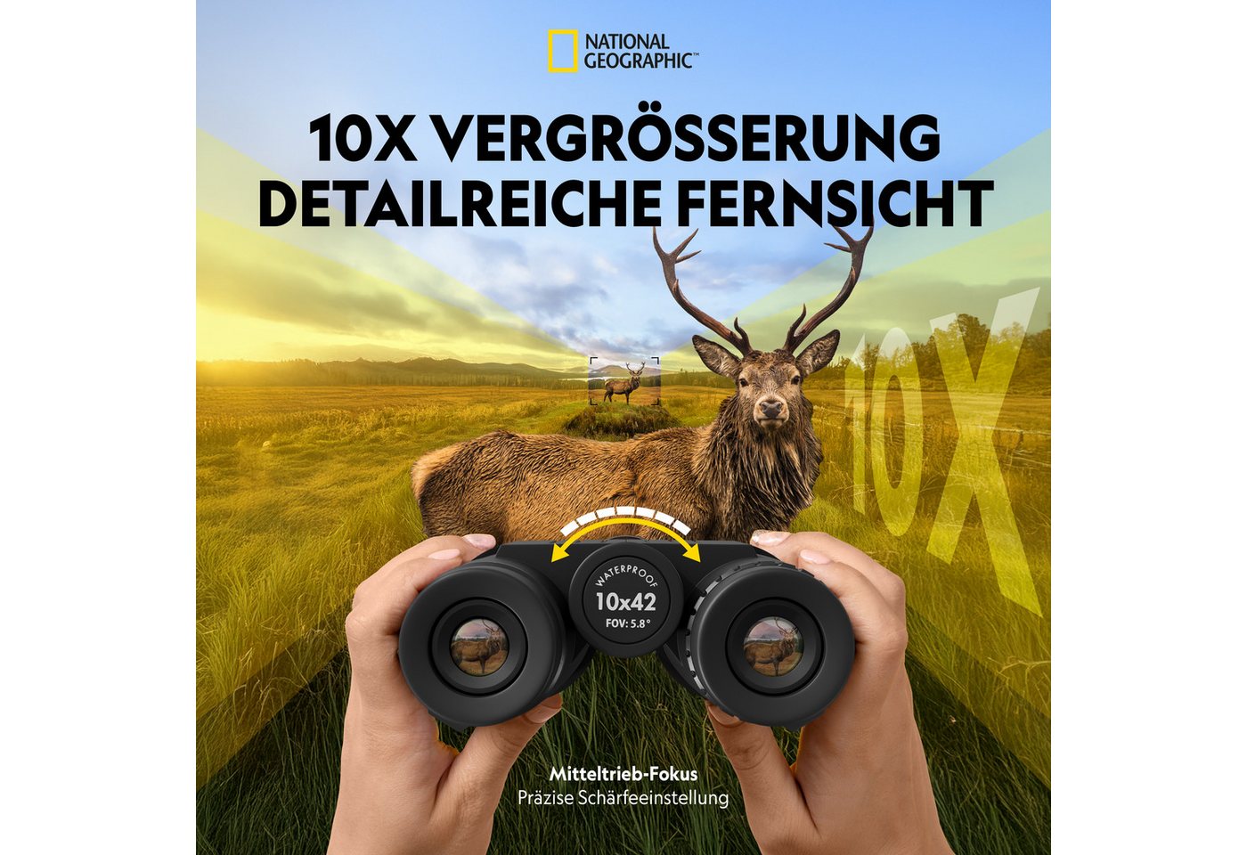 NATIONAL GEOGRAPHIC NATIONAL GEOGRAPHIC 10x42 wasserdichtes Fernglas Fernglas Bild 4