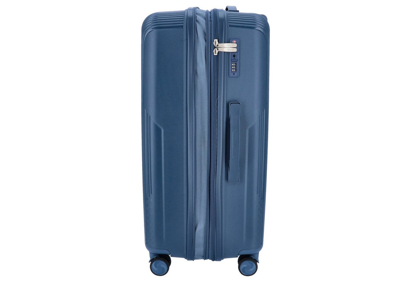 DYX Koffer DYX 4 Rollen Koffer L 76 cm Palermo blau, 4 Rollen Rollen Bild 3