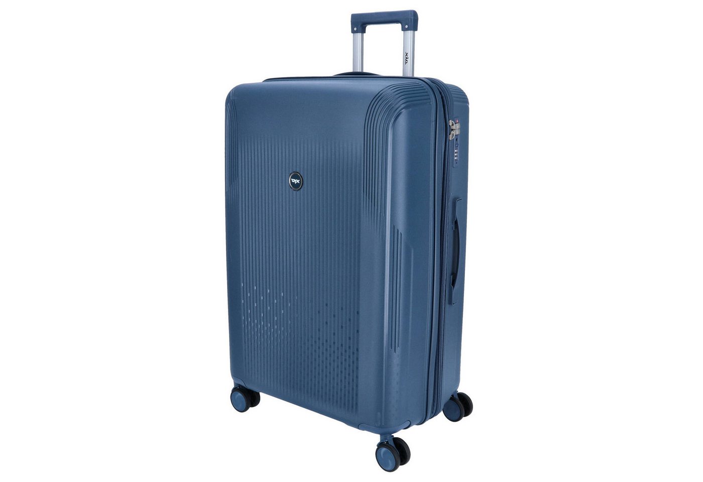 DYX Koffer DYX 4 Rollen Koffer L 76 cm Palermo blau, 4 Rollen Rollen Bild 4