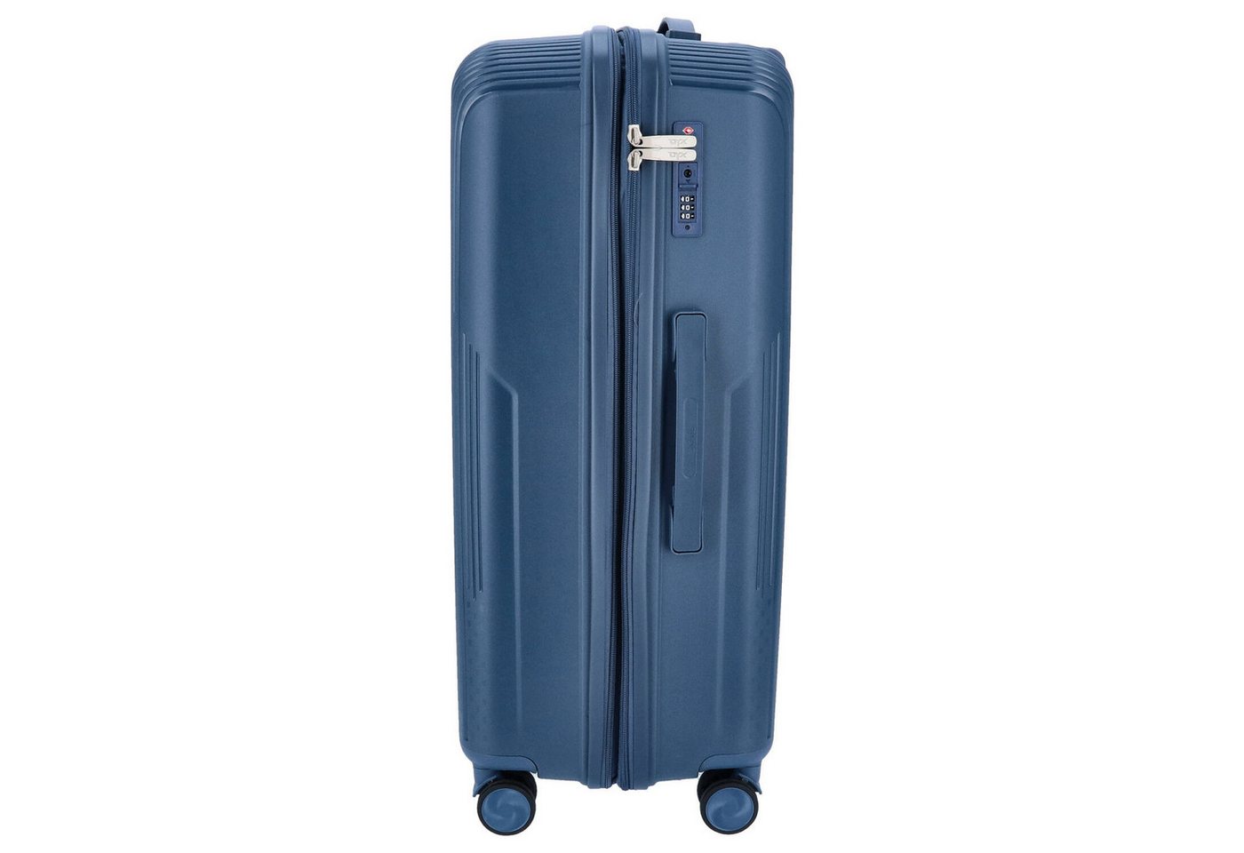 DYX Koffer DYX 4 Rollen Koffer L 76 cm Palermo blau, 4 Rollen Rollen Bild 5
