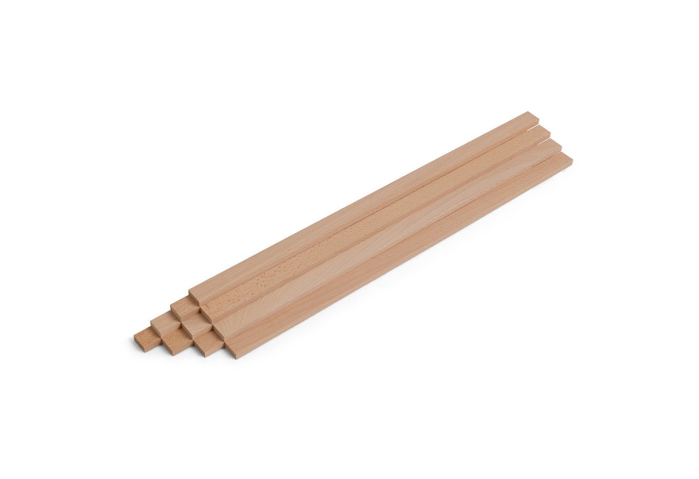 Woodsellers Kantholz 10er-Set Holzleisten - Buche gehobelt - 8 x 20 x 500 mm, (10 Packung 10-tlg), Woodsellers - 10er-Set Holzleiste - Buche gehobelt - 8x20x500 mm