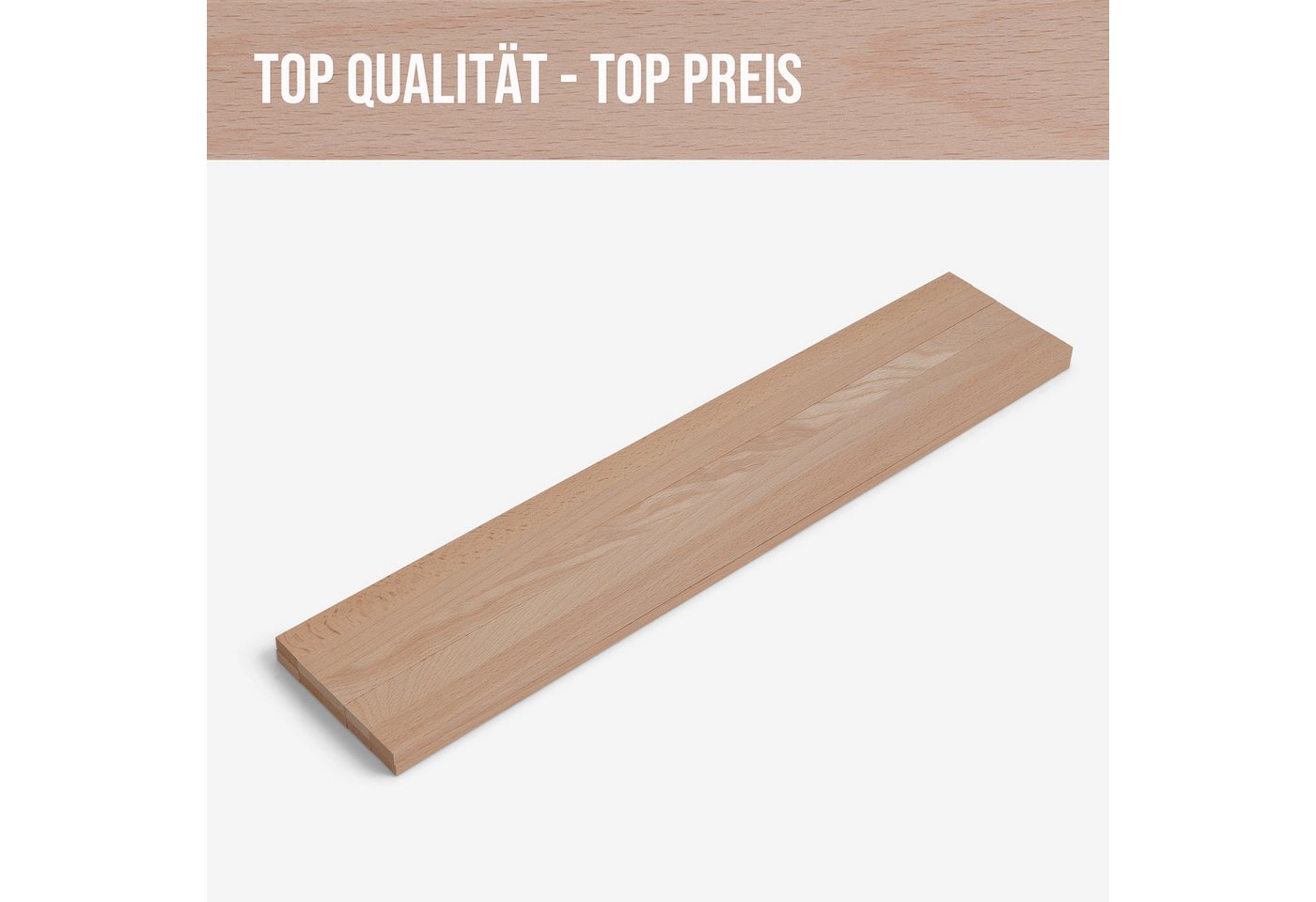 Woodsellers Kantholz 10er-Set Holzleisten - Buche gehobelt - 8 x 20 x 500 mm, (10 Packung 10-tlg), Woodsellers - 10er-Set Holzleiste - Buche gehobelt - 8x20x500 mm Bild 2
