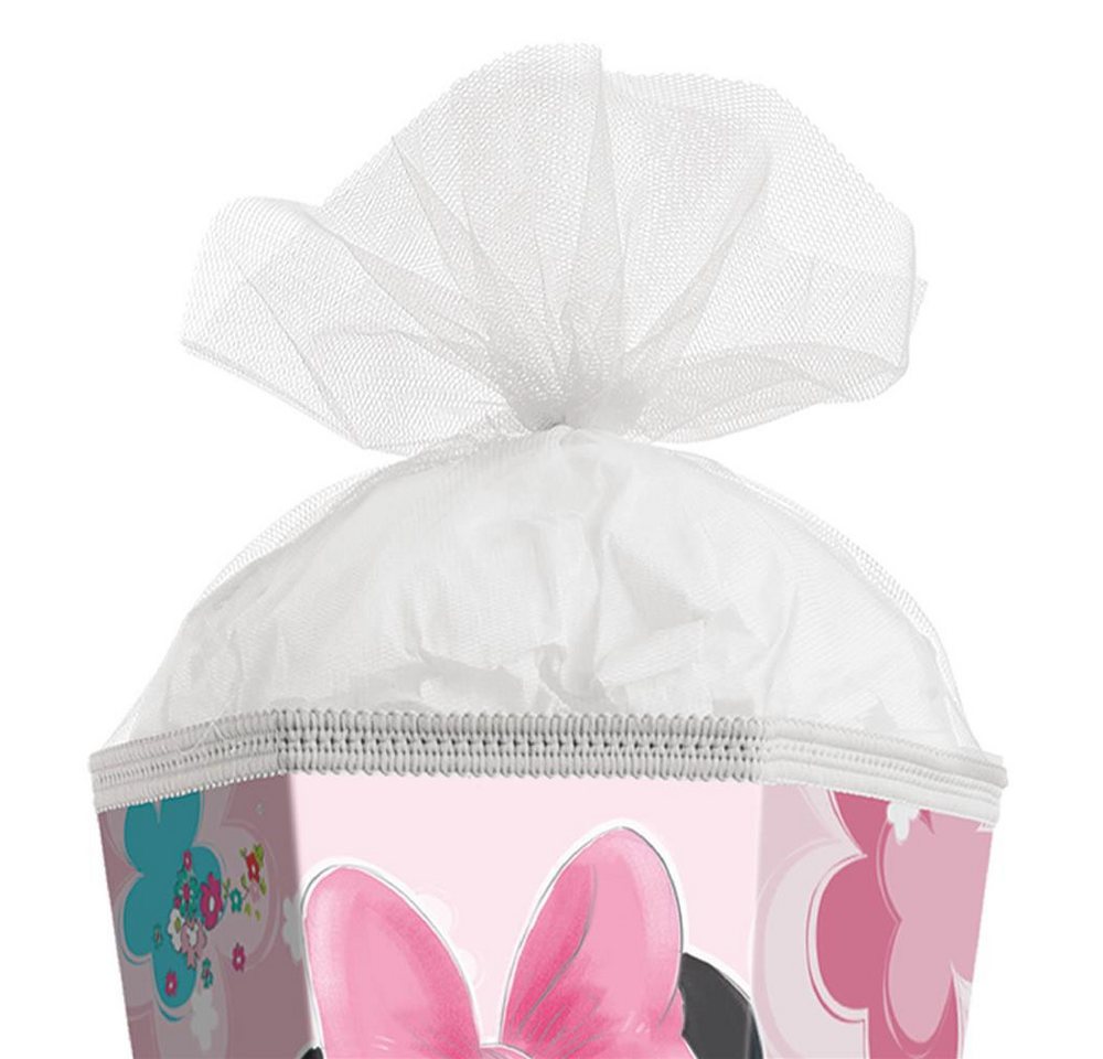 Roth Schultüte Disney Minnie Maus, 85cm, eckig, mit Rot(h)-Spitze und weißem Tüllverschluss Bild 5