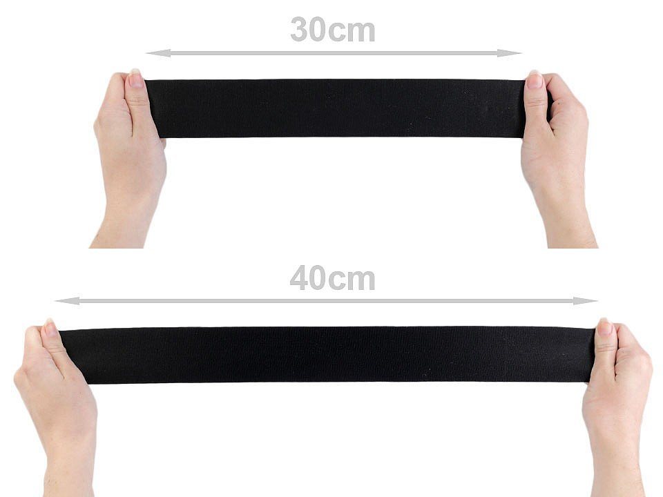 maDDma Satinband Glanz-Satin Gummiband 2m x 5cm Gummilitze 50mm, flieder Bild 2