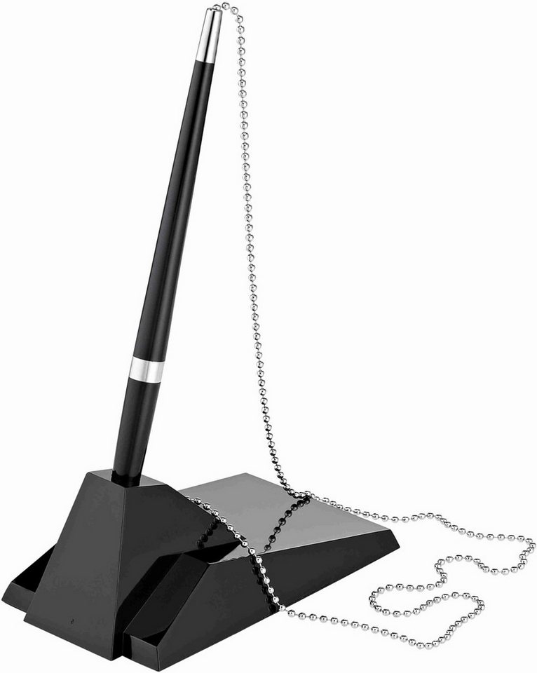 ALCO Kugelschreiber Kugelschreiberständer Kette 55cm schwarz Bild 2