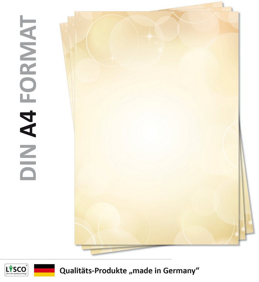 LYSCO Briefpapier Motivpapier Bubbles und Seifenblasen DIN A4, gut beschreibbar, seifig lustige Atmosphäre, für alle Drucker geeignet. Bild 3