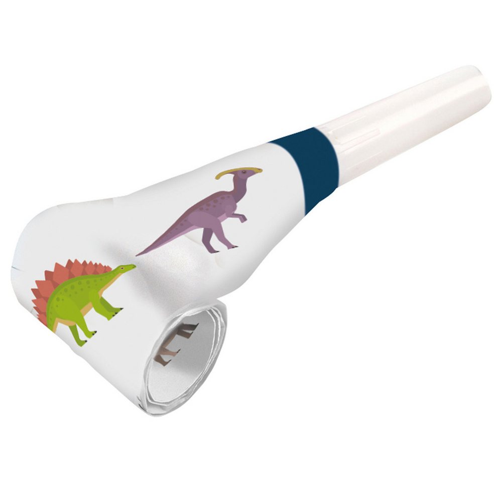 Amscan Luftschlange 'Happy Dinosaurier', 8 Luftrüssel Partytröten
