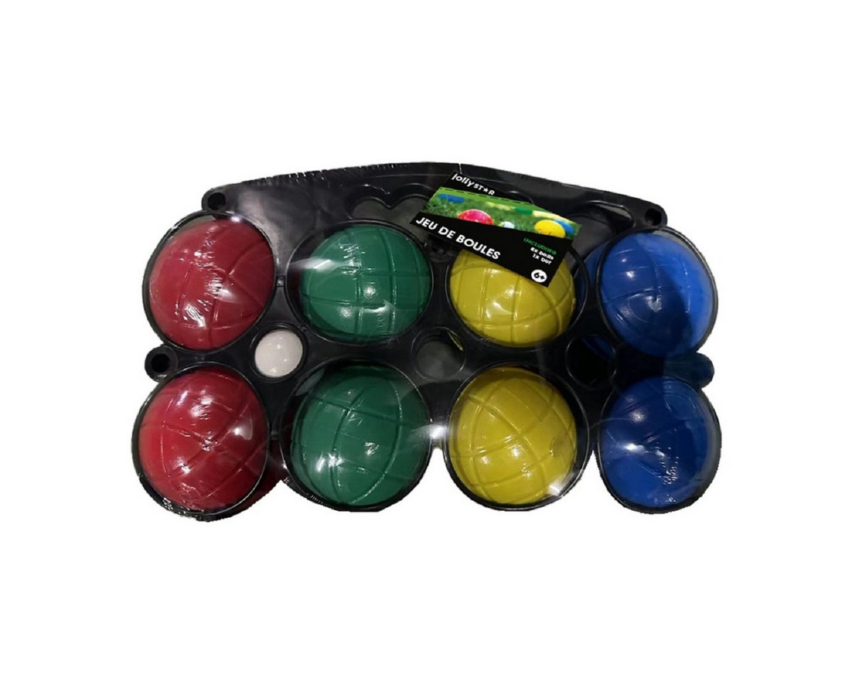 Jollystar Spielball Boule-Set – 8 Kugeln + Zielkugel – Spielspaß für draußen (9-St)