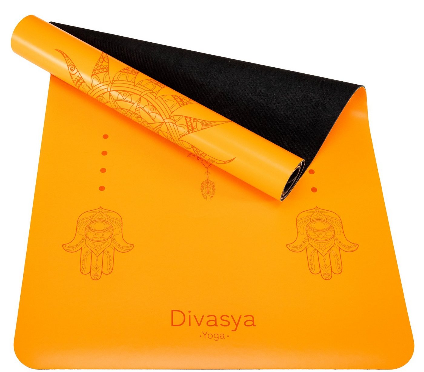 DIVASYA Yogamatte rutschfest, Naturkautschuk, japanische grip Oberfläche Bild 3