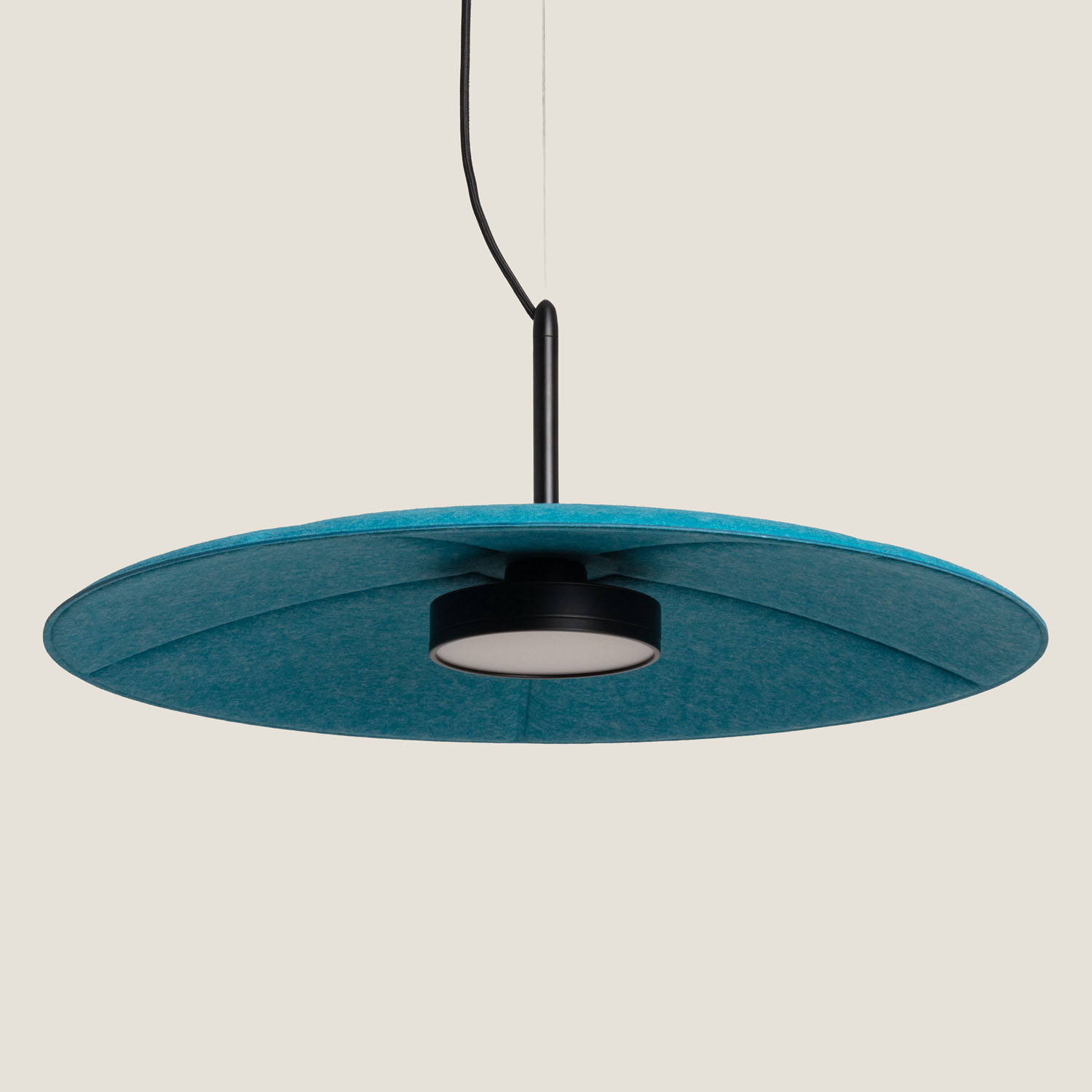 Pendelleuchte Akustisch Led 15w Filz Otti-s Blau