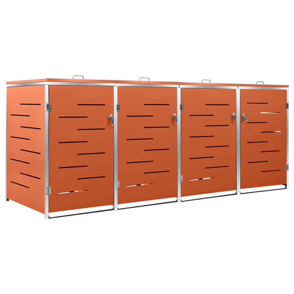 Maison Exclusive - Mülltonnenbox Für 4 Tonnen 276,5x77,5x115 Cm E