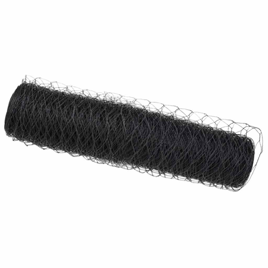 Maison Exclusive - Schweißgitterzaun 0,8 X 10 M Pvc Grau