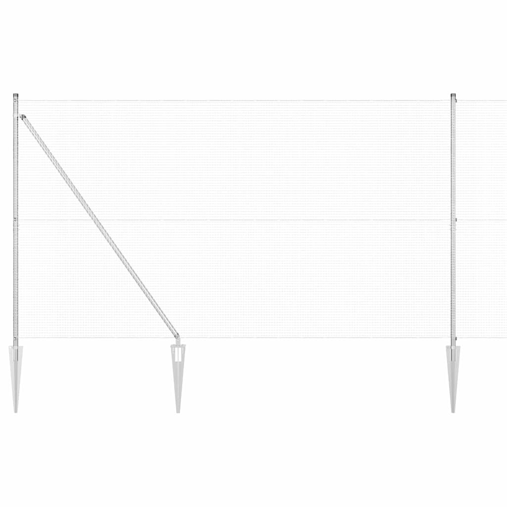 Maison Exclusive - Geschweißter Drahtzaun Mit Stacheln 50 X 1,6 M