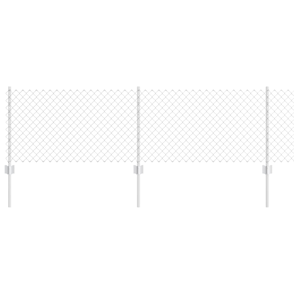 Maison Exclusive - Maschendrahtzaun Mit Pfosten 10 X 0,6 M Verzin