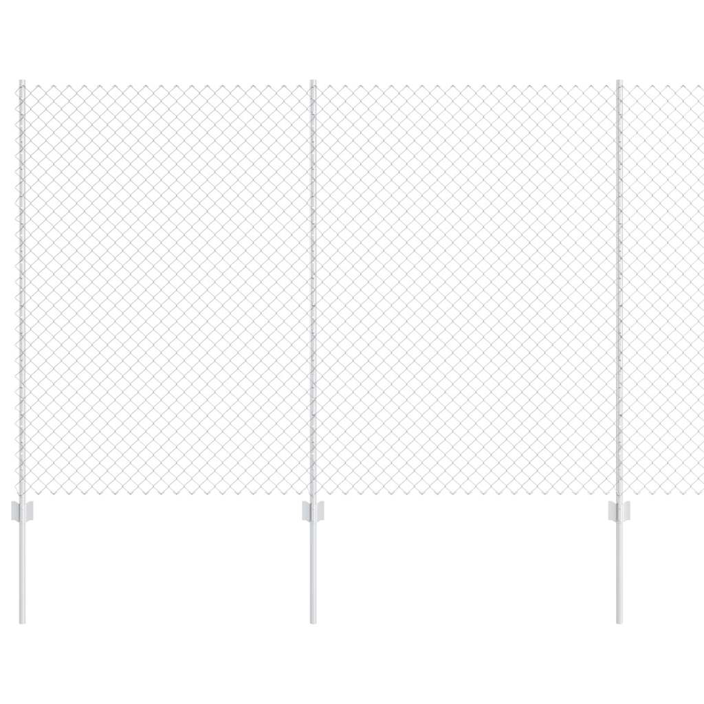 Maison Exclusive - Maschendrahtzaun Mit Pfosten 10 X 1,5 M Verzin