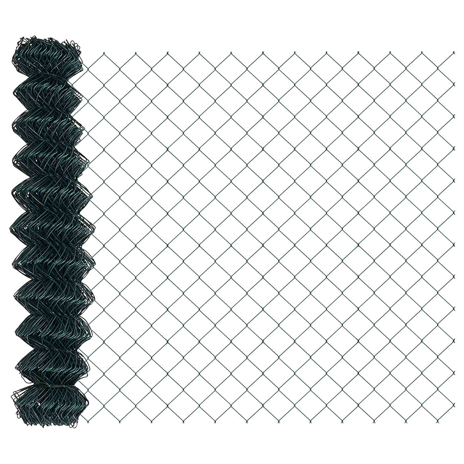 Maison Exclusive - Maschendrahtzaun 10 X 1,2 M Stahl Grün