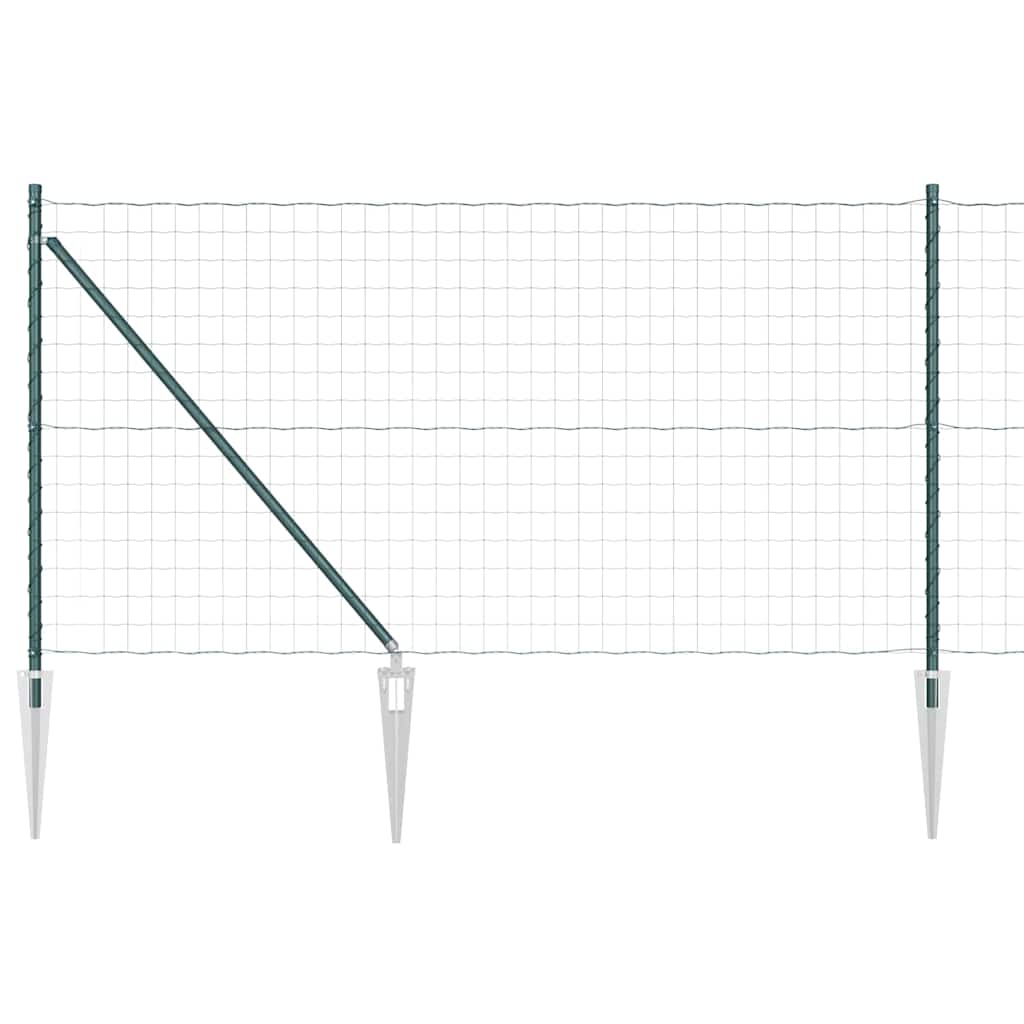 Maison Exclusive - Euro-zaun Mit Stacheln 10 X 1,0 M Pvc-beschich