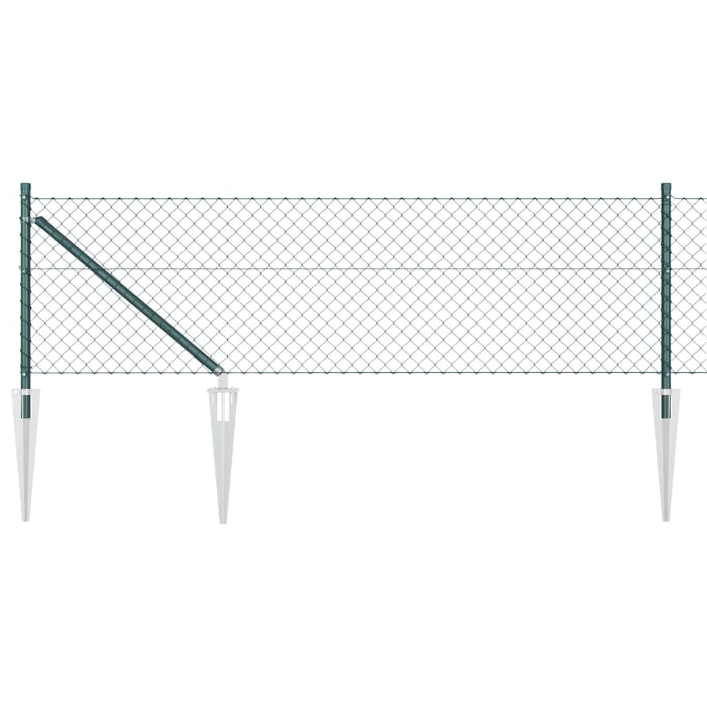 Maison Exclusive - Maschendrahtzaun Mit Stacheln 10 X 0,4 M Grün