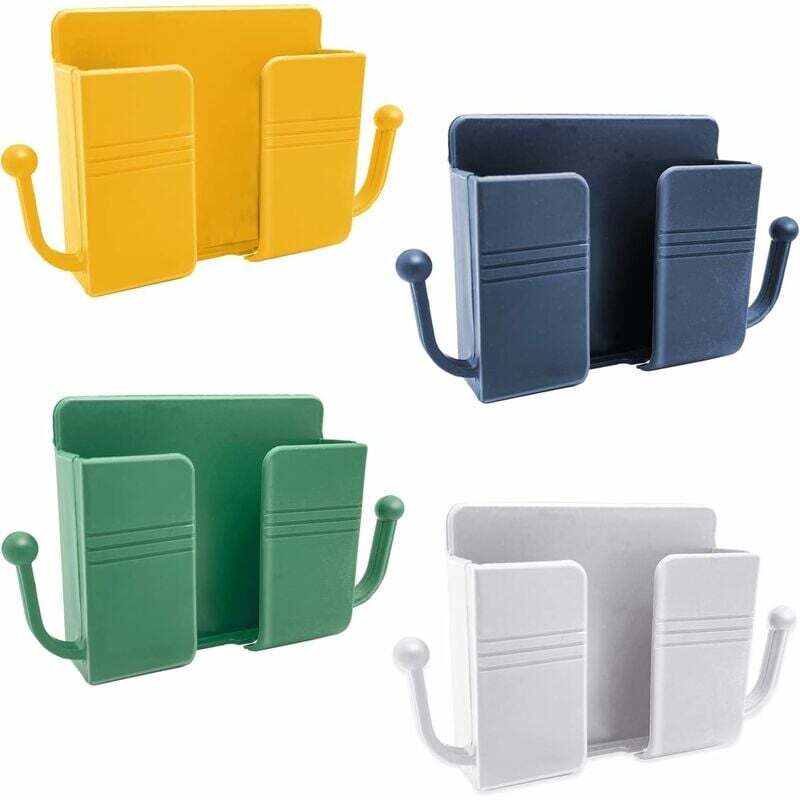 4er-pack Wandhalterungen Für Telefone, Selbstklebende Wandhalterung Neben Dem Organizer, Aufbewahrungsbox Für Fernbedienung, Handy-stecker, Ladehalterung