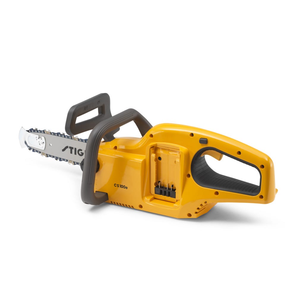 Stiga Cs 100e-10 Akku-kettensäge, 20 V, 25 Cm – Schnellspannsystem, 14,5 M/s Kettengeschwindigkeit – Für Hausgarten (akku Nicht Enthalten)
