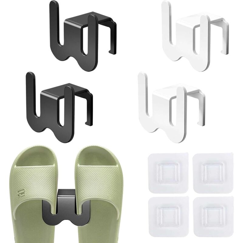 4-teiliges Wandschuhregal, Hängeschuhablage, Schuhorganizer, Platzsparendes Schuhregal, Für Eingangsbereich, Wohnzimmer, Badezimmer, Balkon, Flur