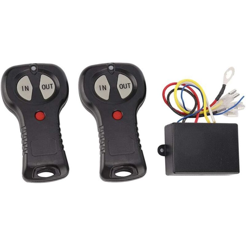 Kabelloses Seilwinden-fernbedienungsset, 12v Universal-kabelloses Seilwinden-fernbedienungsset Für Pkw Und Lkw