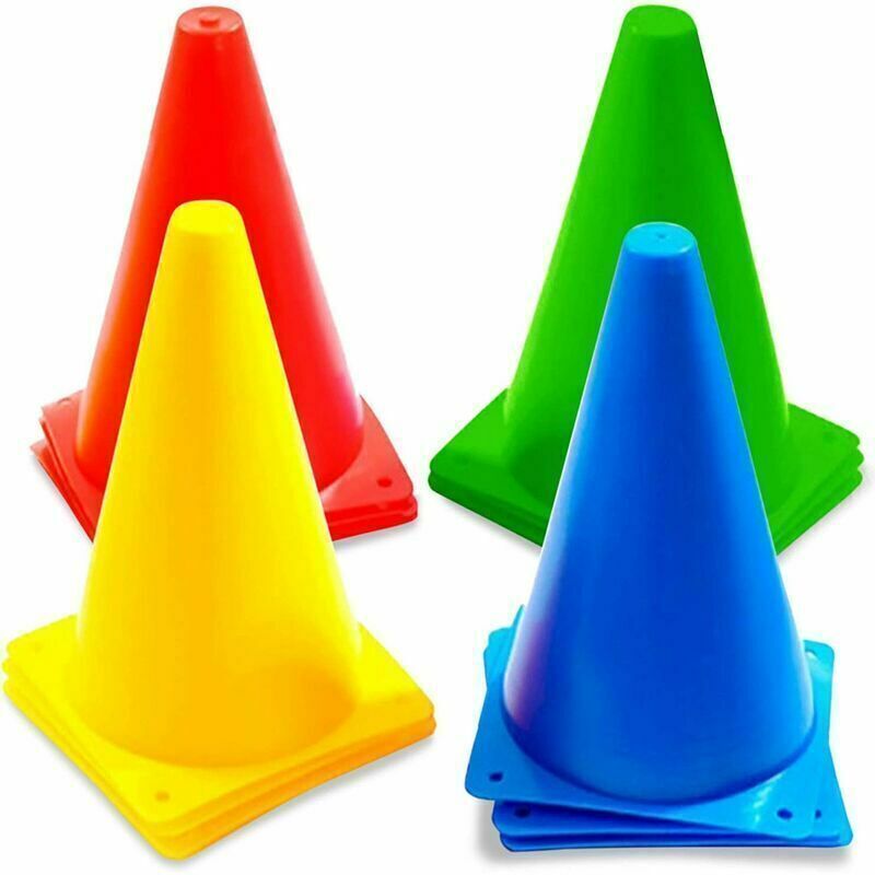 12 Verkehrskegel, Markierungen, Straßenkegel, 23 Cm – Robust