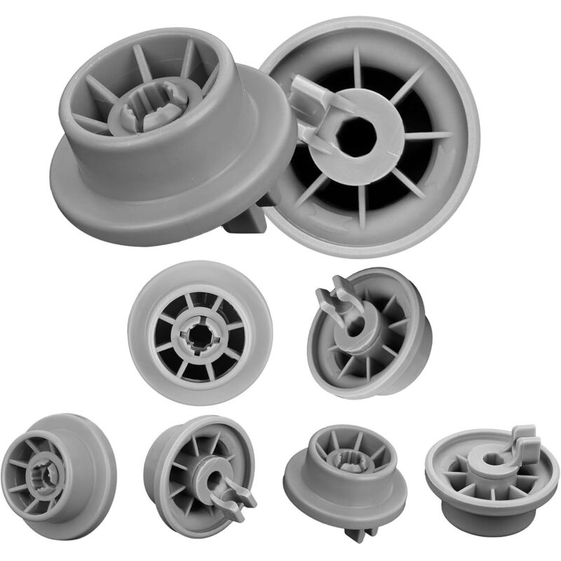 Set Mit 8 Geschirrspülerrollen, Besteckkorb, Universal, Kompatibel Mit Bosch- Und Siemens-geschirrspülern, Unterkorb, Modell 165314