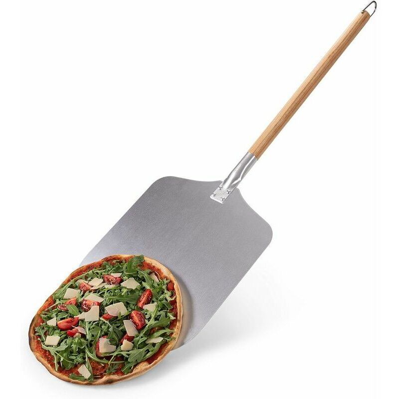 30 Cm Pizzaschieber – Professioneller Spatel Für Authentisches Backen – Hochwertiger Pizzaschieber – Pizzaschieber Aus Aluminium Und Holz
