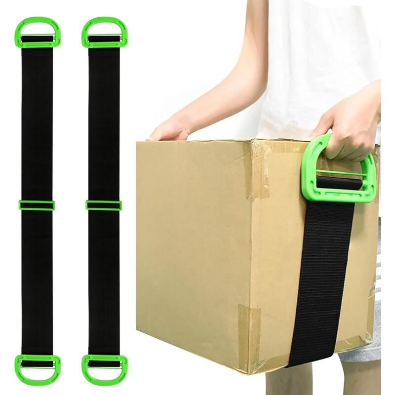 2-teiliger Tragegurt, Hebegurt, Verstellbarer Möbeltragegurt, Multifunktionale Tragegurte, Tragegurt Für Kisten, Möbel, Sandsäcke, Matratzen