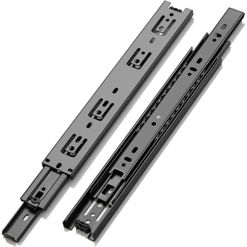 Schubladenschienen, Tragfähigkeit Bis Zu 45 Kg, Mit Kugellagern, Auszug 200 250 300 350 400 450 500 550 600 Mm, 1 Paar (2 Stück)
