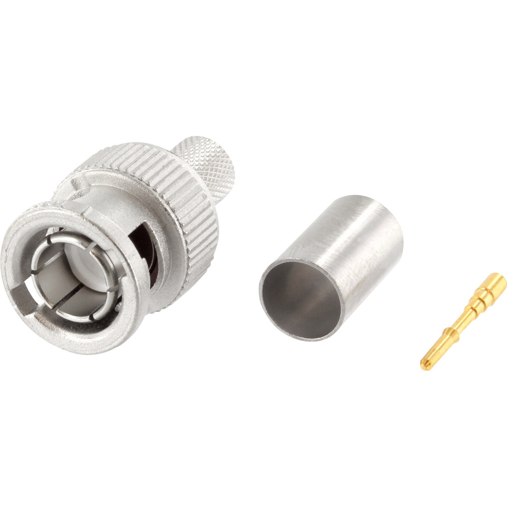 100023475 100023475 Hdtv-bnc-steckverbinder Stecker, Gerade 75 Ω 1 St. - Telegärtner