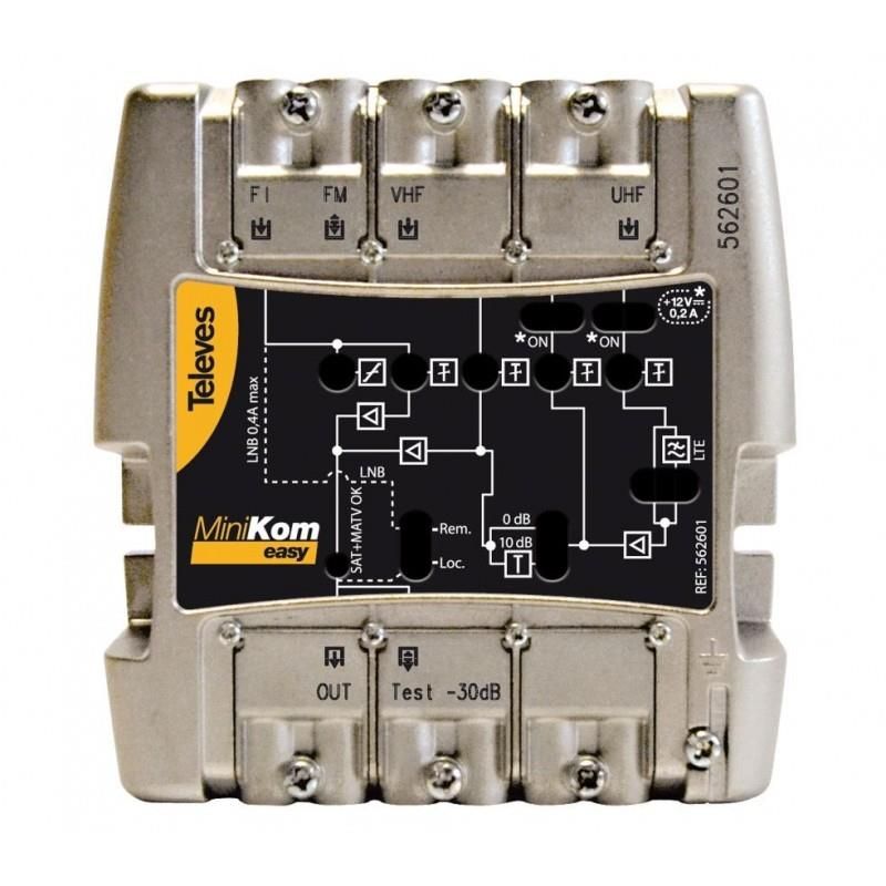 Breitband Central Minikom Easyf 4 Ausgänge Televes 562601