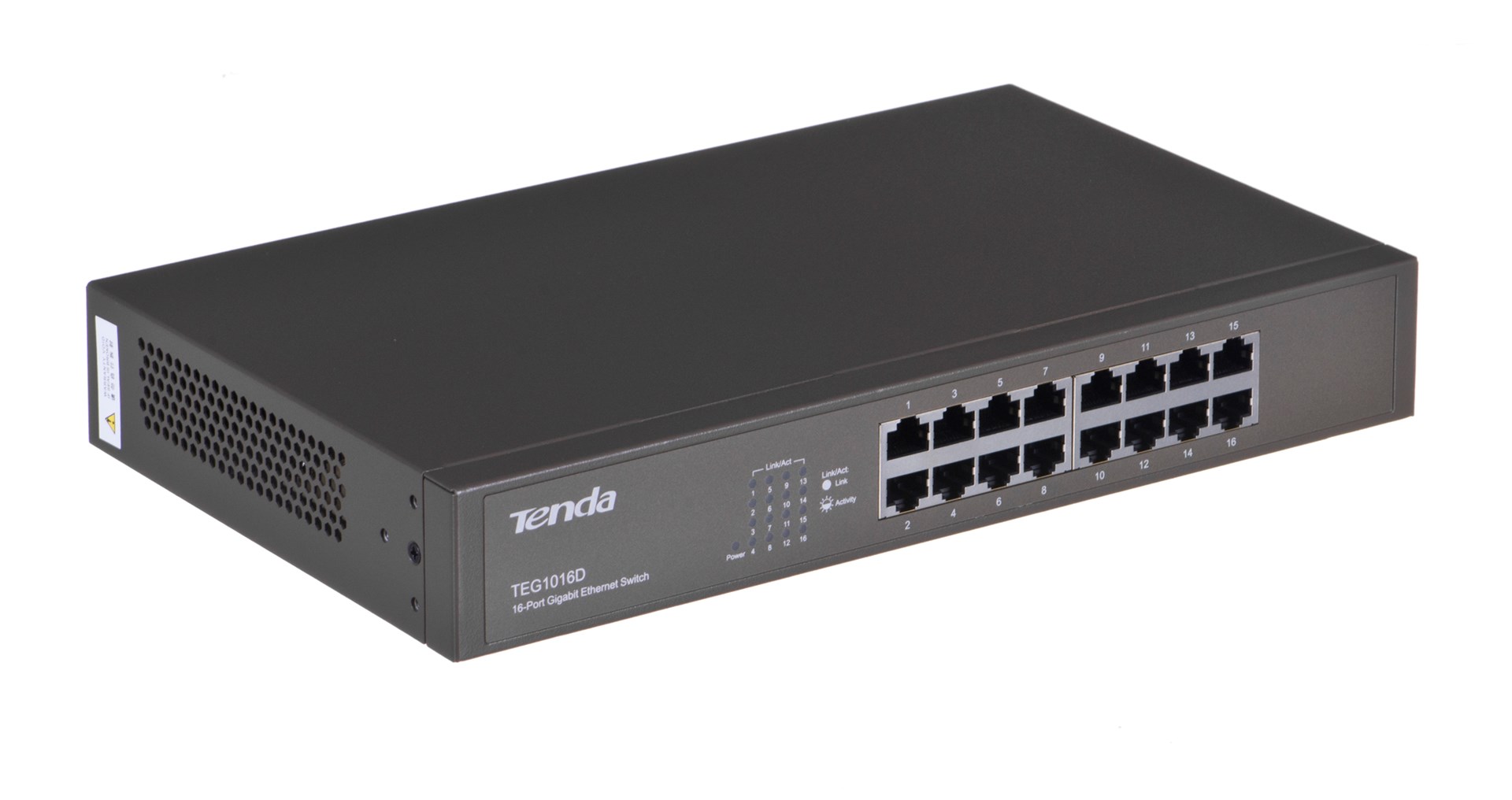 Tenda 16-port Gigabit Ethernet Switch Unmanaged Blau
