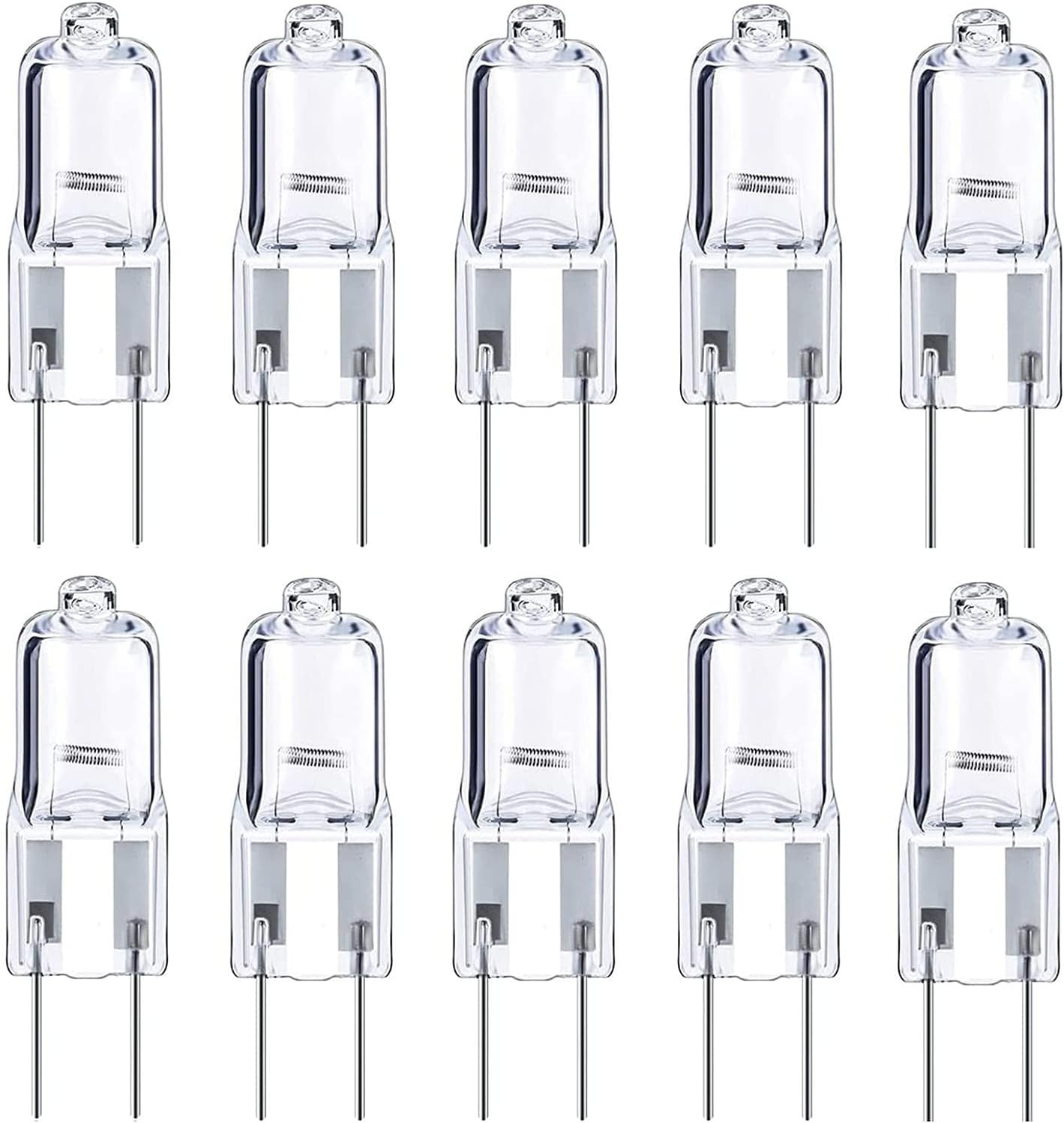 G6.35 50w 12v Dimmbare Halogenlampen, 650lm Warmweiß 2700k, Klare Kapsellampe, Gy6.35 Zweipol-halogen (10)