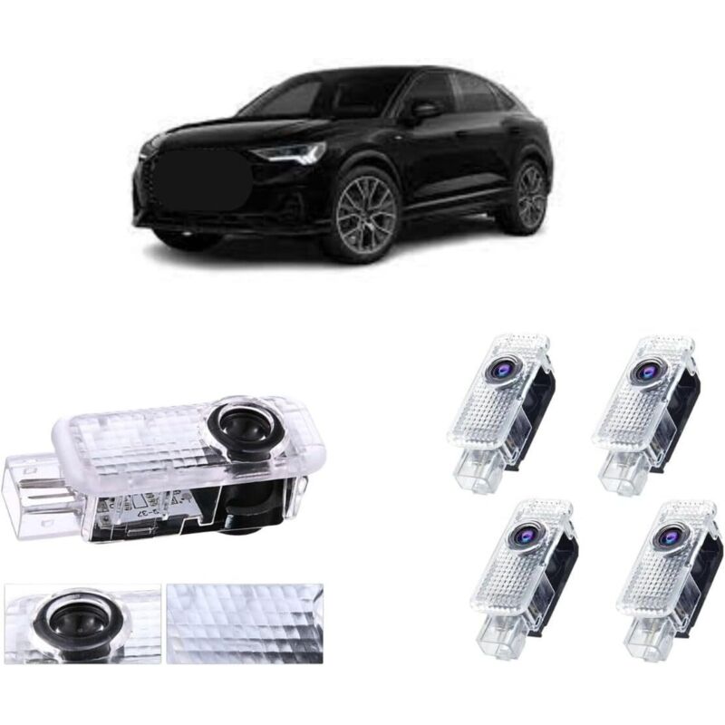 Türleuchten Für Audi, 4-teiliges Led-türleuchten-set, Türprojektor Für A1/a3/a4/a5/a6/q3/q5/q7/a7/a8/r8/tt