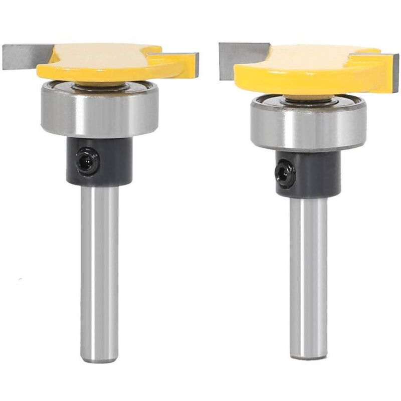 2-teiliges Set Professioneller Fräser Für Holzbearbeitung Mit 6-mm-schaft