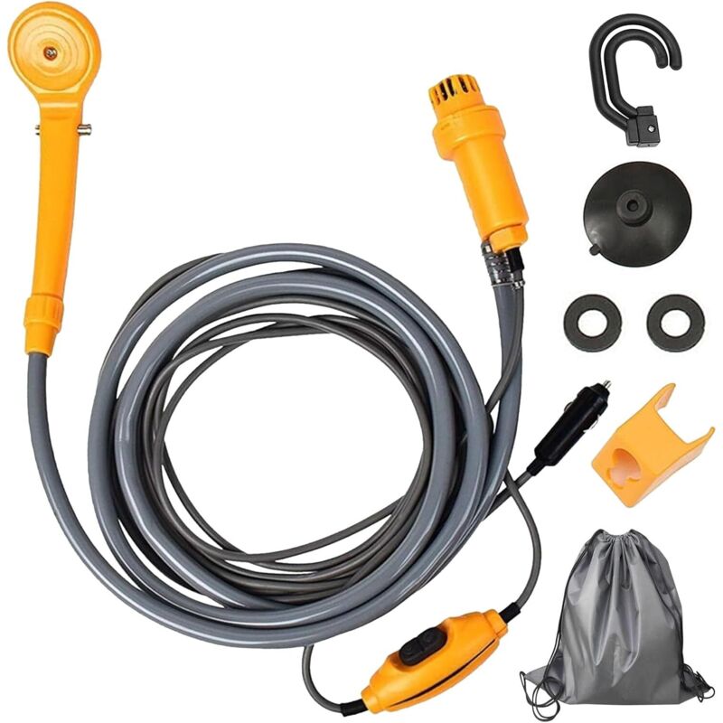 Campingdusche, Tragbare 12-v-campingdusche, Tragbare Outdoor-dusche Für Wandern, Camping Und Tierpflege