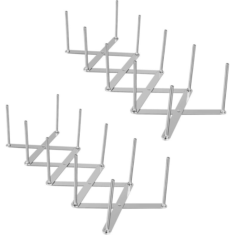 Set Mit 2 Verstellbaren Deckelhaltern Aus Edelstahl Für Topfdeckel