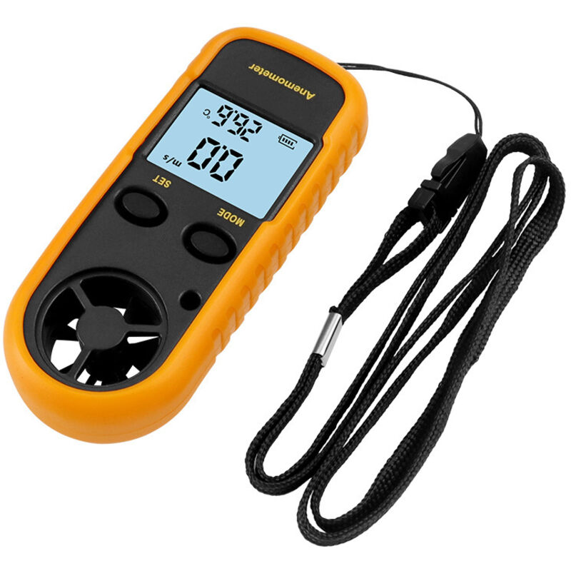 Digitales Lcd-anemometer, Windgeschwindigkeitsmesser, Luftstromgeschwindigkeitsmesser, Thermometergerät Für Surfen/drachenfliegen/fliegen/segeln/angeln