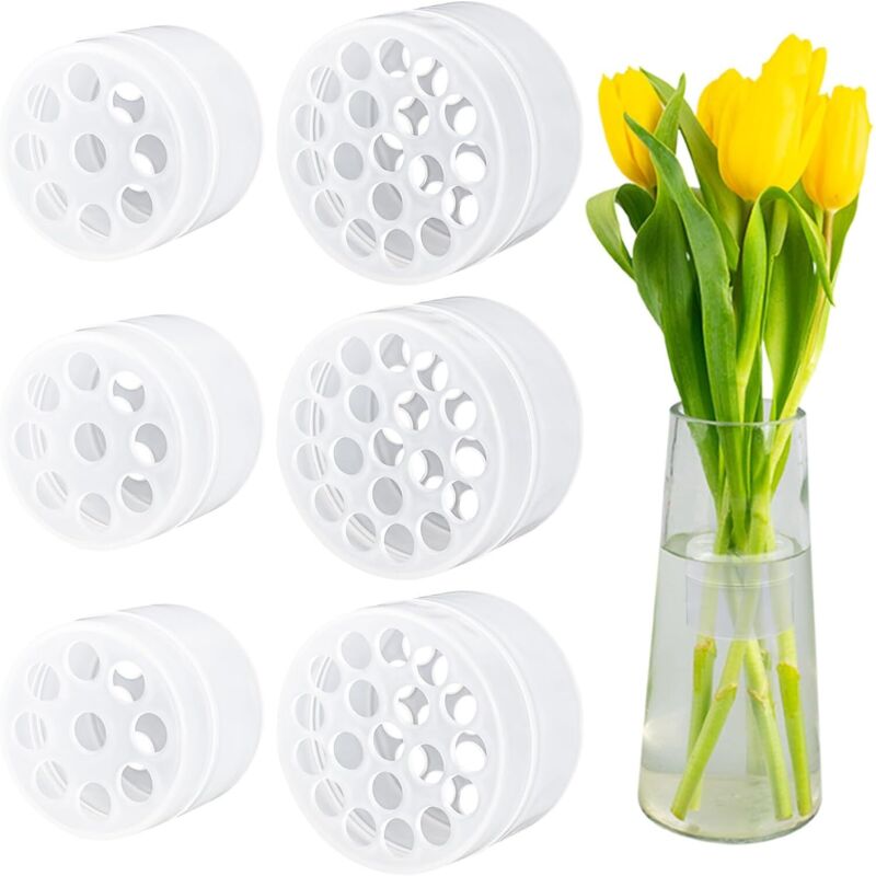 6er-set Blumenhalter – Spirale – Transparent – Für Blumenstiele – Ikebana-vase – Diy-blumenarrangement-zubehör – Ikebana-twister