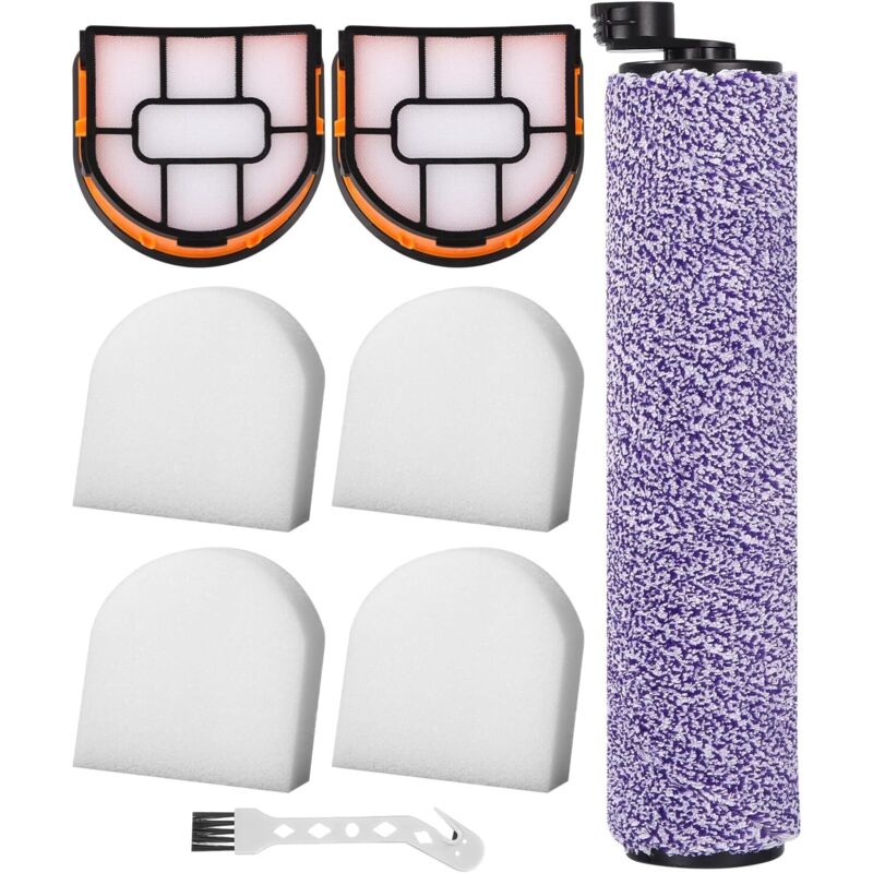 Ersatzbürstenwalze Und Filter Für Shark Aw201 Wd201 Wd101 Wd100 Staubsauger: 1 Walzenbürste, 1 Reinigungsbürste, 2 Filter, 4 Filterpads
