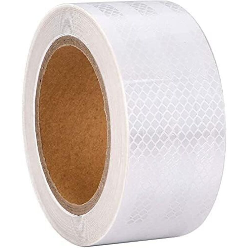 Wasserdichtes, Weißes Reflexband 10 M X 5 Cm, Selbstklebendes Warnband, Sicherheitsband – Gut Sichtbares Warnband Für Fahrzeuge, Fahrräder, Den Außenbereich, Automobile