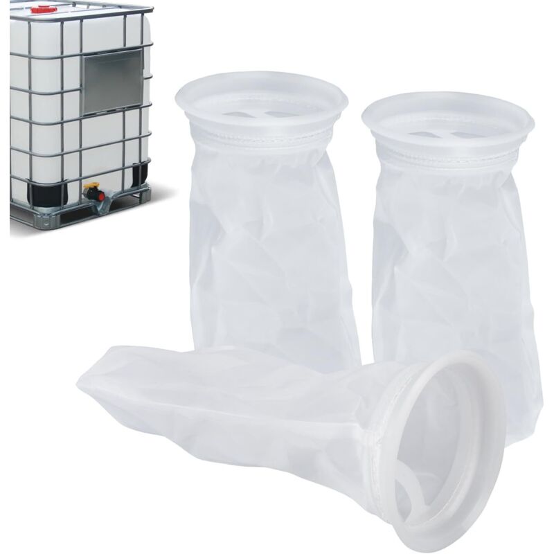 3-teiliges Nylon-ibc-filterset Für 1000-liter-regenwassertanks Mit Deckel, Waschbarer Nylon-deckelfilter, Ibc-tankzubehör