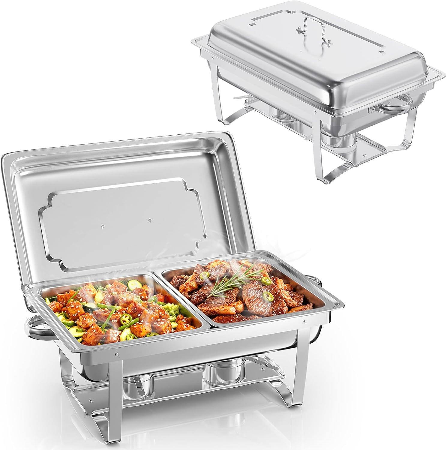 9-liter-edelstahl-chafing-dishes Für Den Heim- Und Restaurantgebrauch - (2 Stück)