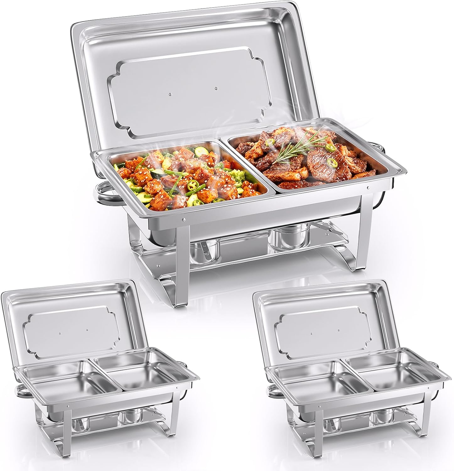 9-liter-edelstahl-chafing-dishes Für Den Heim- Und Restaurantgebrauch - (3 Stück)
