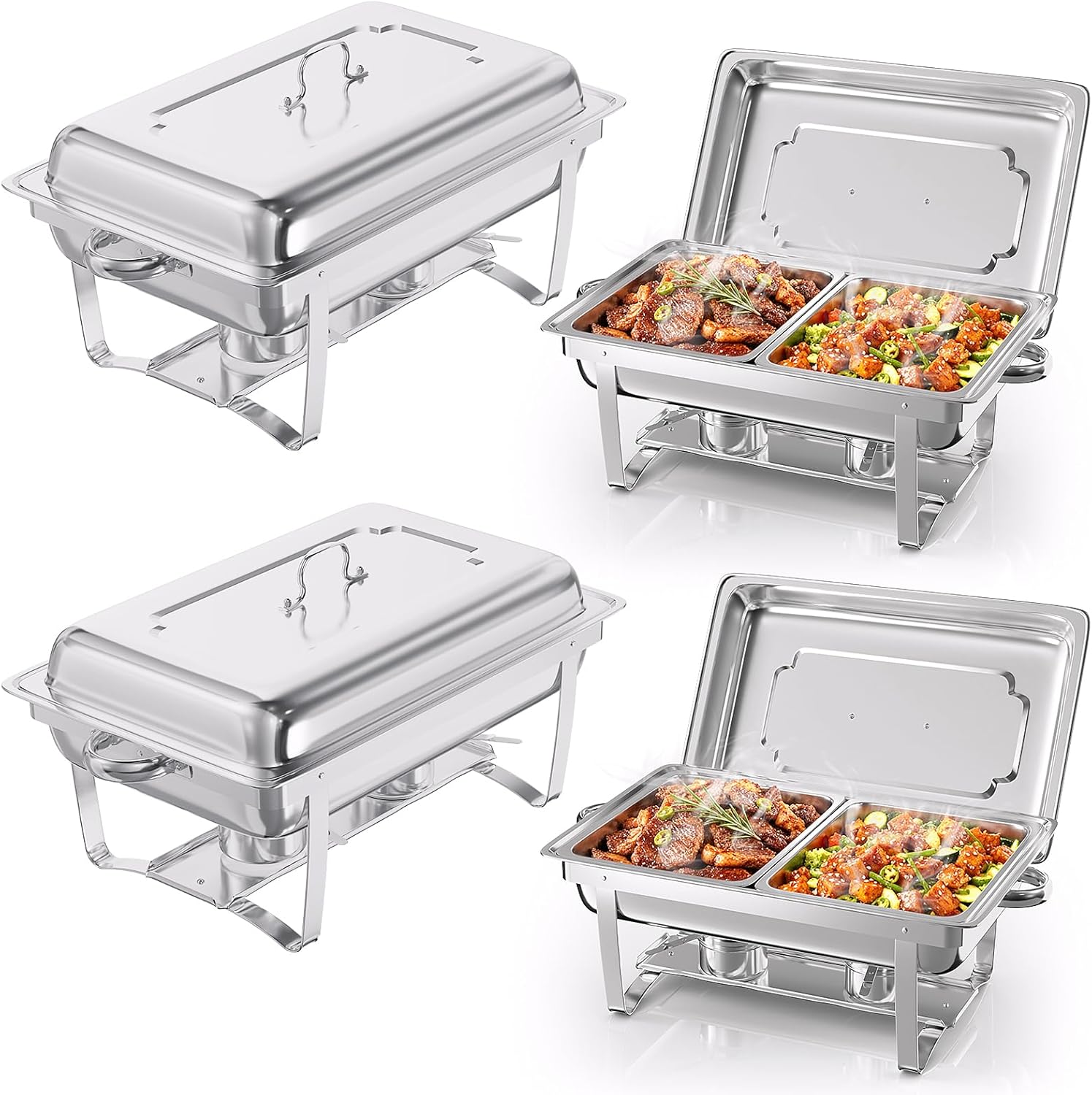 9-liter-edelstahl-chafing-dishes Für Den Heim- Und Restaurantgebrauch - (4 Stück)