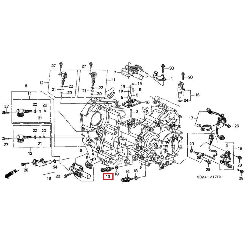 Capteur De Pression D'Huile De Transmission 28600 Rke 004 / Ray 003, Interrupteur De Pression Robuste Et Durable, Compatible Honda / Acura