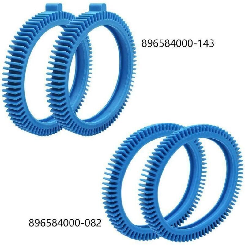 Roue Arrière Pneu Cranté Avec Ergot Pour Robot De Piscine - Compatible Victor 2/4 Roues, R300 - Bleu